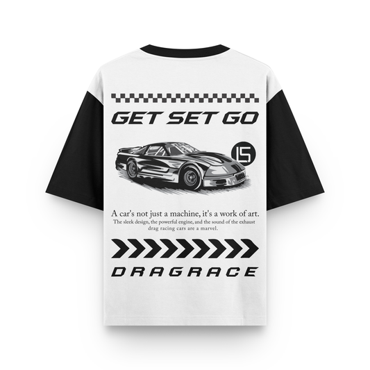 B&W Dragrace Oversized T-Shirt