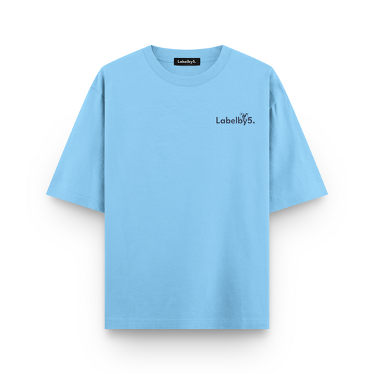 LT Blue Graffibear Oversized T-shirt