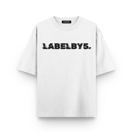 Glitch Oversized T-shirt - White